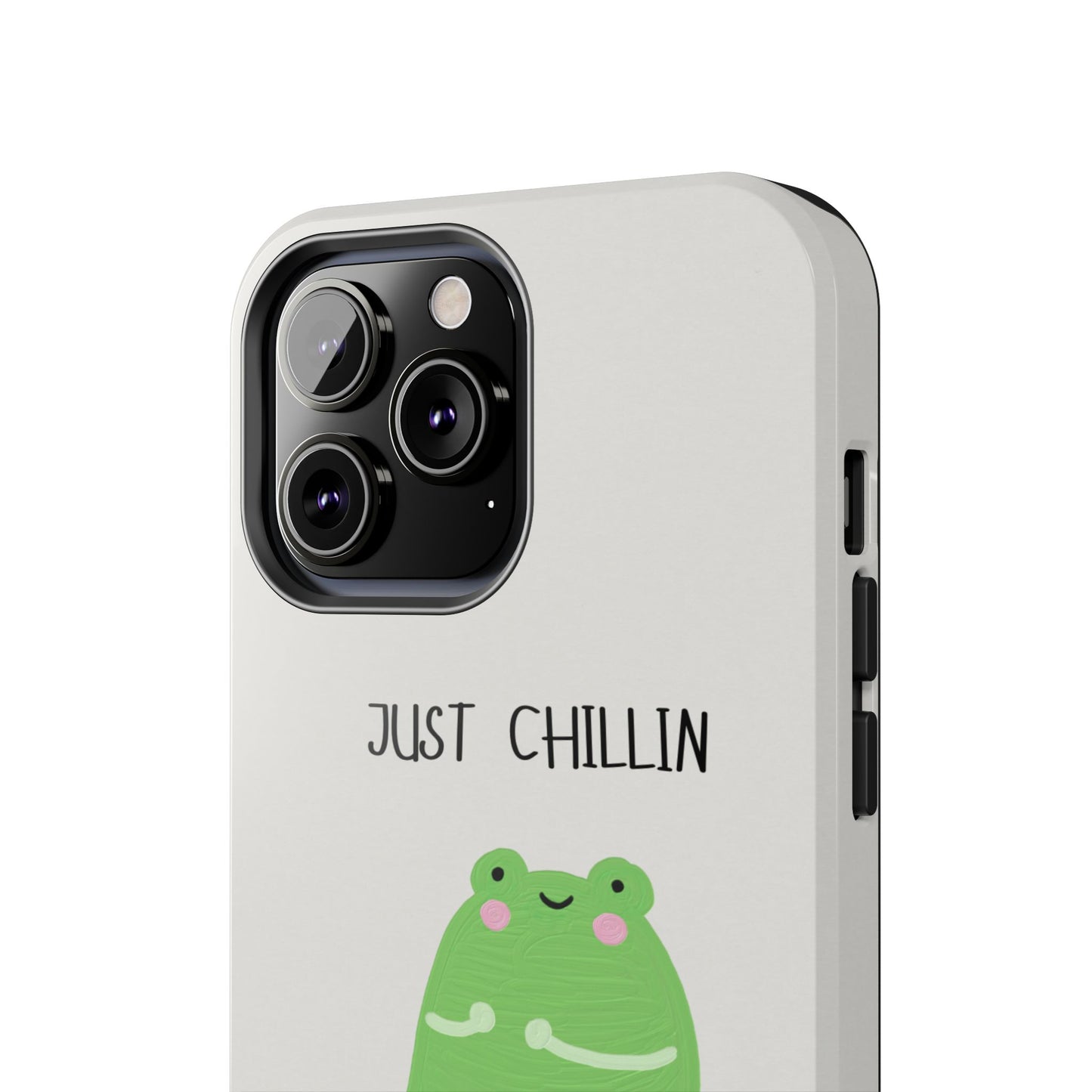 Phone Case - Cute Frog Sitting on Lily Pad Design