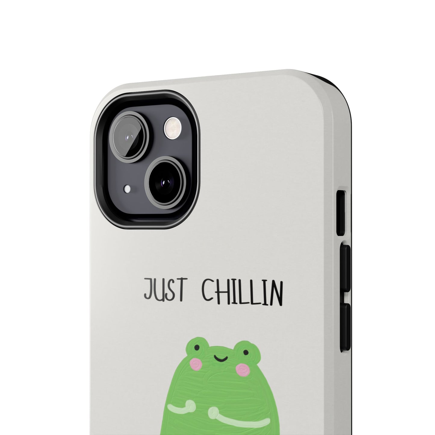 Phone Case - Cute Frog Sitting on Lily Pad Design