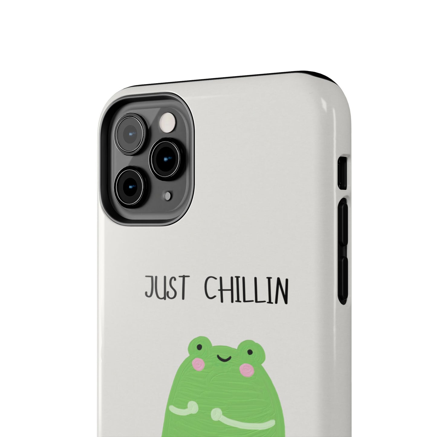 Phone Case - Cute Frog Sitting on Lily Pad Design