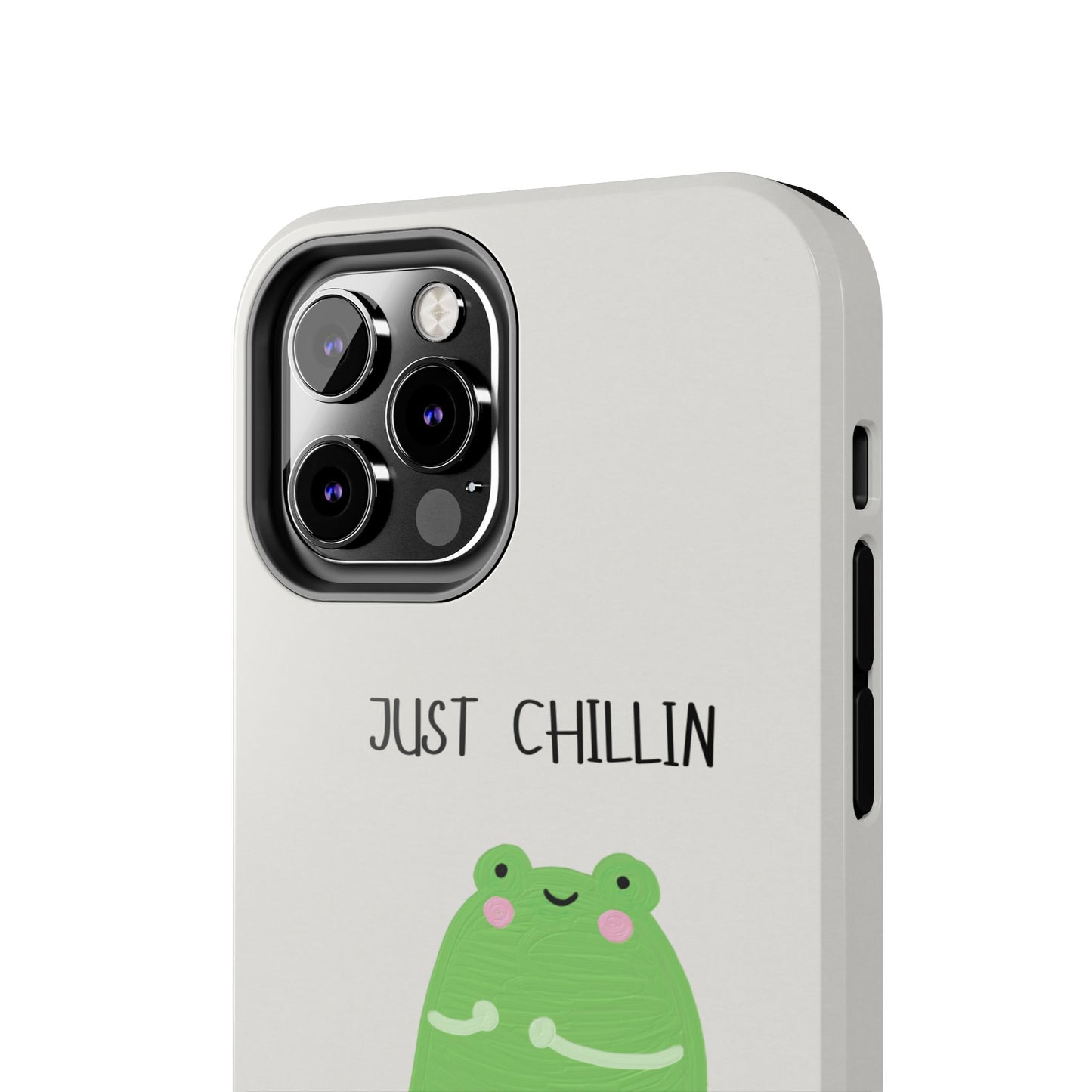 Phone Case - Cute Frog Sitting on Lily Pad Design