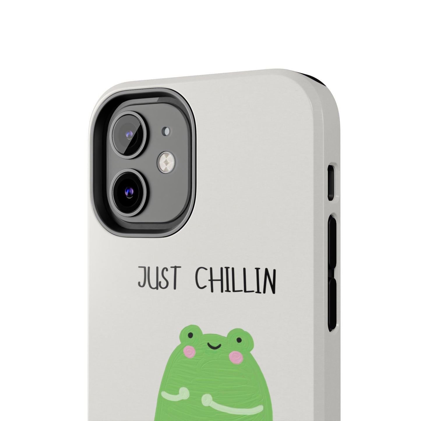 Phone Case - Cute Frog Sitting on Lily Pad Design