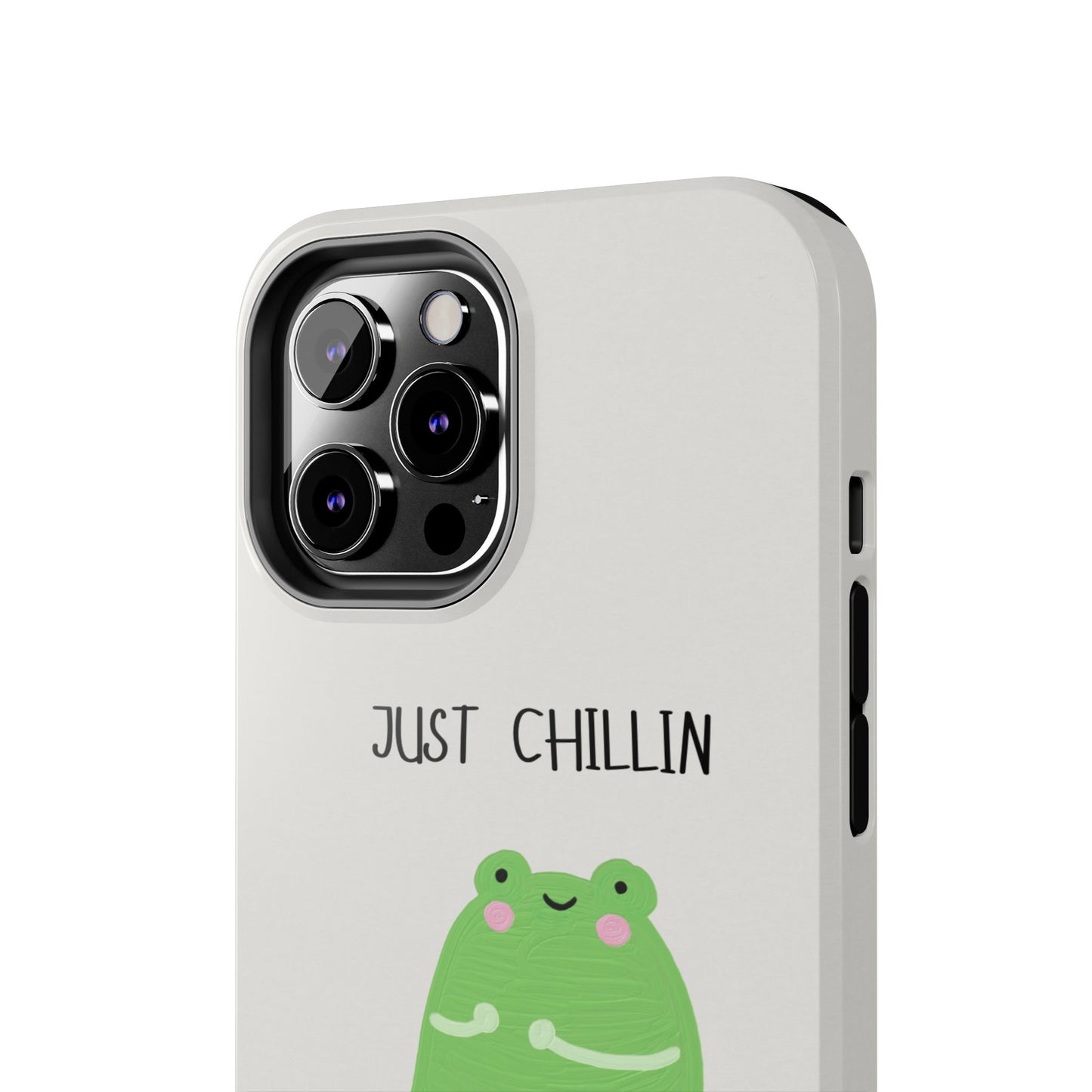 Phone Case - Cute Frog Sitting on Lily Pad Design