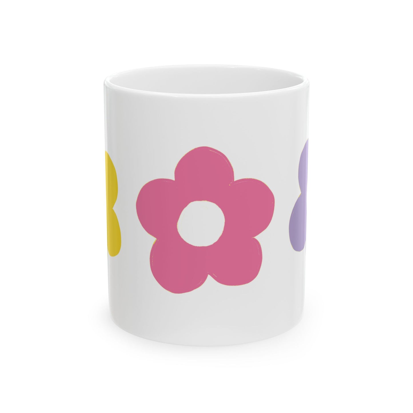 Cute Flower Ceramic Mug