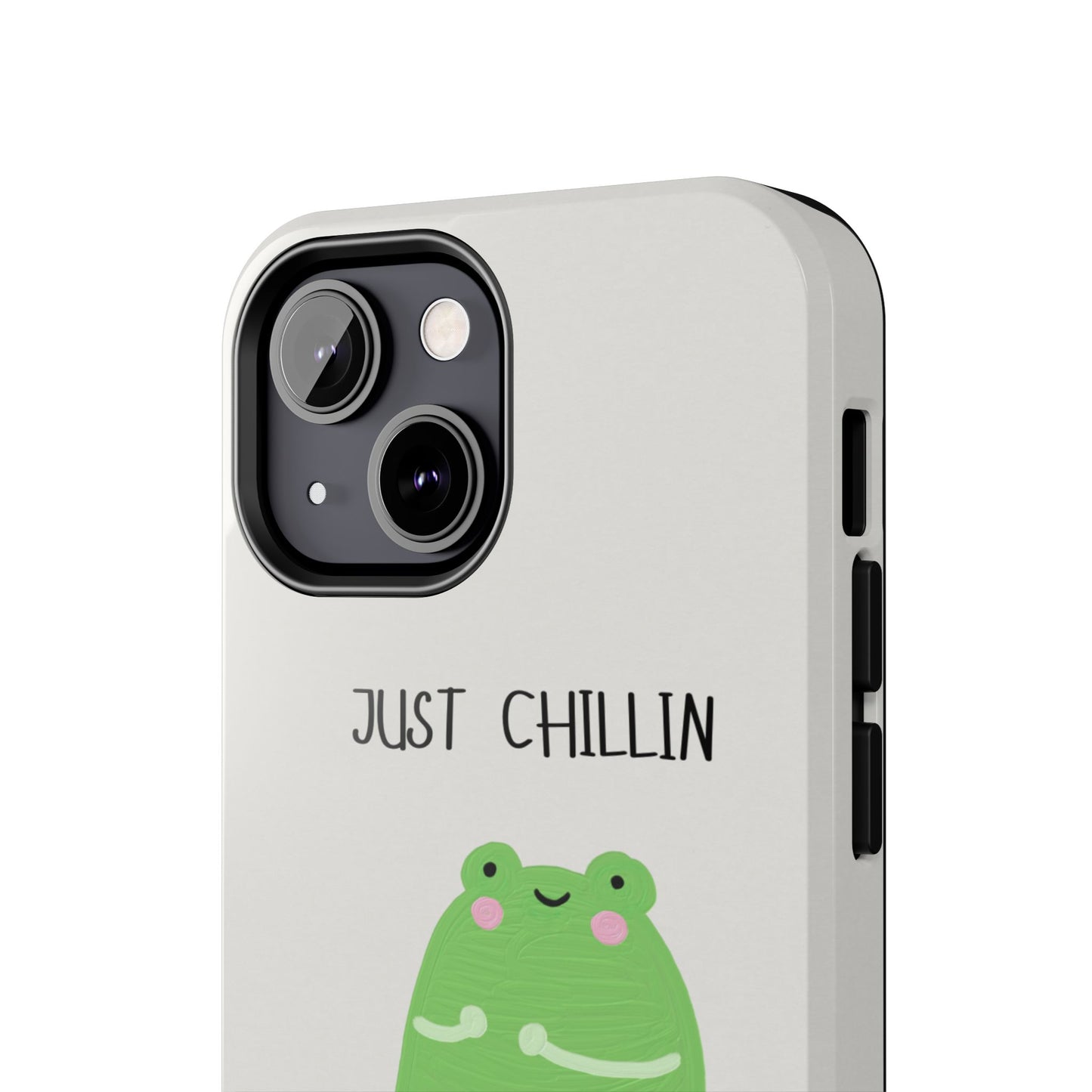 Phone Case - Cute Frog Sitting on Lily Pad Design