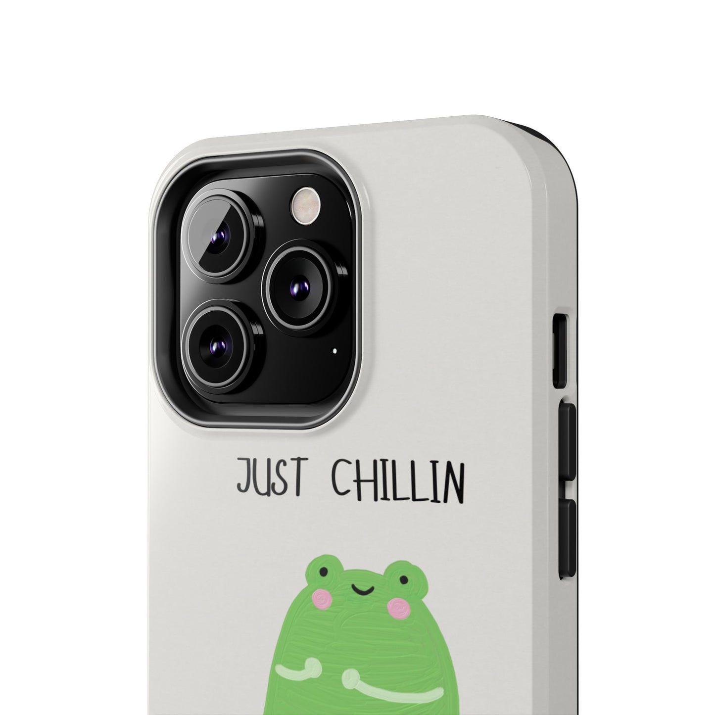 Phone Case - Cute Frog Sitting on Lily Pad Design