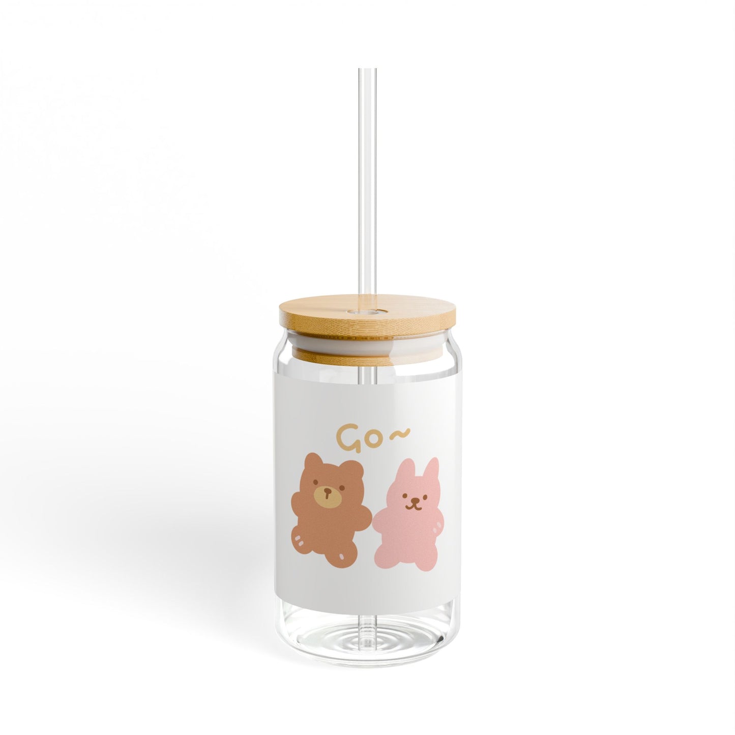 Cute Teddy-Sipper Glass